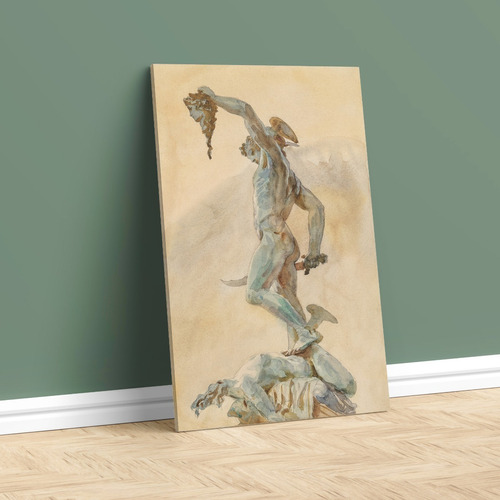 Cuadros Tela Canvas Arte Perseo Y Medusa Griegos 60x40 Cm