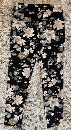 Pantalón Pixie Formal Old Navy Con Estampado Floral Talla 0