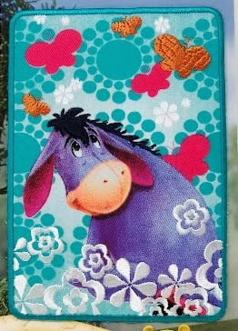 Pooh's Eeyore Butterflie Parche Para Planchar 5 X 3.5 