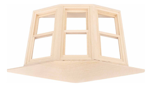 Ventana En Miniatura 1:12 Con Forma De Casa De Muñecas, Made