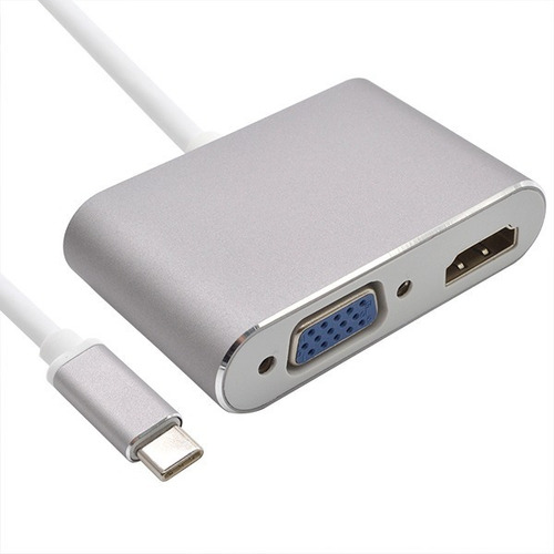 Convertidor Tipo C A Hdmi 4k-2k Y Vga Marca Jaltech