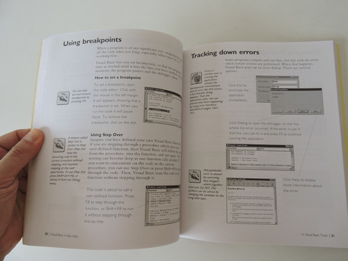 Livro Visual Basic In Easy Steps - Em Inglês - Tim Anderson (Usado)
