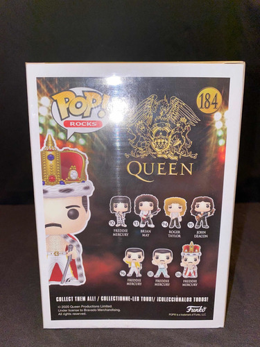 Funko Pop Rocks - Freddie Mercury King #184 (Usado)
