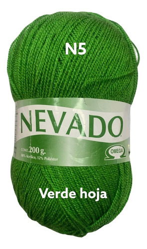 Estambre Nevado Madeja De 200 Gramos Color 83 Verde Hoja