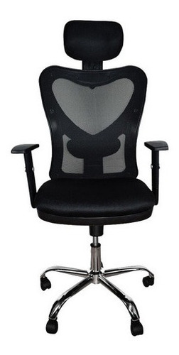 Imagen 3 de 4 de Silla De Oficina Gerencial En Malla Cairo Negro