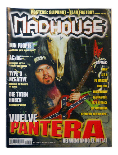 Revista Madhouse Nº 109 Pantera Ac/dc Die Toten Hosen (Usado)