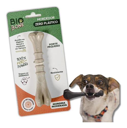 Biobone Mordedor Resistente De Planta Bagaço Laranja Cães