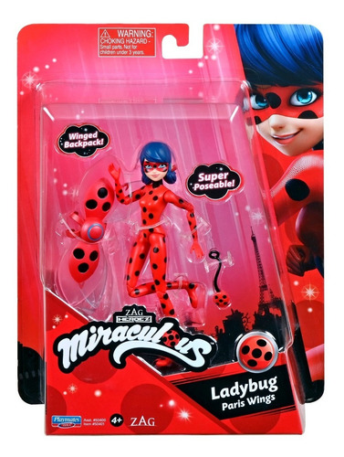 Imagen 1 de 3 de Miraculous Ladybug Alas De Paris