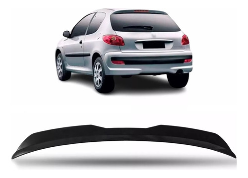 Alerón Deportivo Peugeot 206 207 Negro Piano 