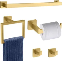 Comprar Juego De Accesorios De Baño Con Barra Y Ganchos Para Toallas