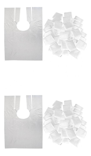 200pcs S\u0026l Clear Disposable Hair Cutting Capes De Tela