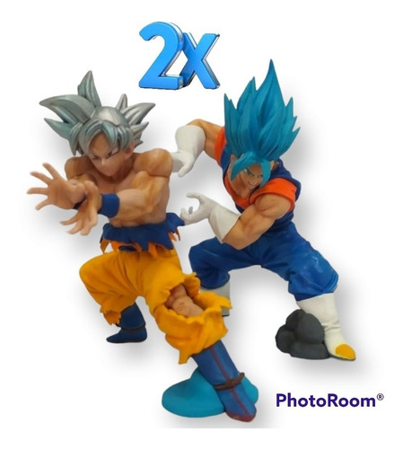 Dragón Ball Super Goku Ultra Instinto + Vegito Blue Figuras 