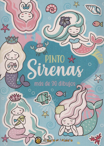 Libro Pinto Sirenas - Mas De 30 Dibujos