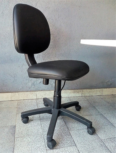 Silla De Escritorio Ergonómica Negra Sin Apoyabrazos