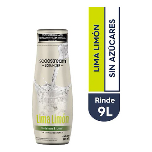 Sodastream Soda Mixer 440ml Sabor Lima Limón Rinde 9 Litros