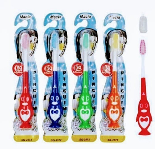 12 Escova Dental Infantil Macia Colorido Qualidade Atacado