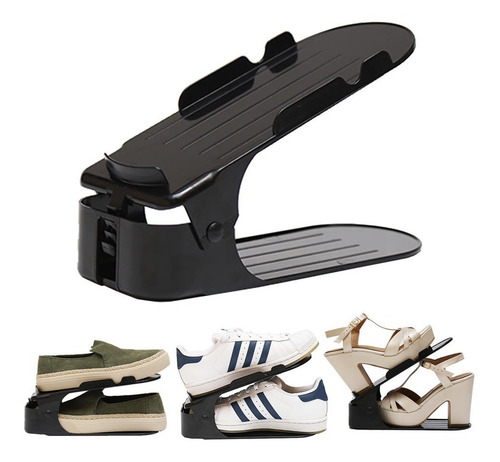 Imagen 3 de 6 de 30 Zapatera Ajustable Organizador De Zapatos Ahorra Espacio