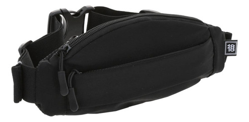 Cangurera Chenson 1870150-3 Unisex, Diseño Moderno Active Color Negro Diseño De La Tela Liso