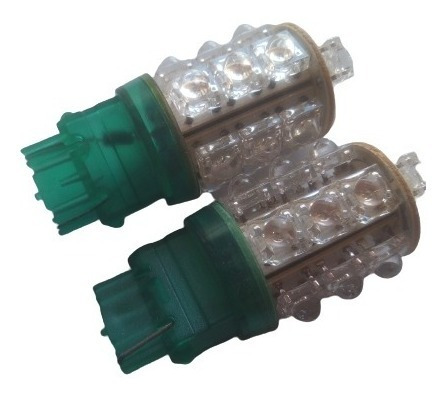 Bombillo 1 Contactos Led Verde 18 O 30led Par