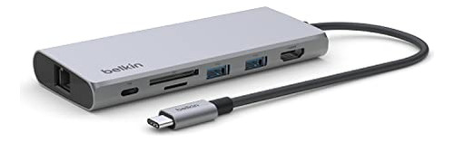 Hub Usb-c 7 En 1 De Belkin, Adaptador Multipuerto Con 4k 60