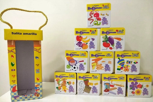 Imagen 1 de 8 de Lote 10 Libros Para Bebe Los Bloques Del Hipopotamo Amarillo