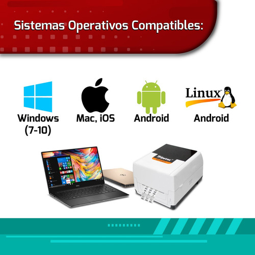 Ribetec Rt-425tt Impresora Etiquetas Ribbon
