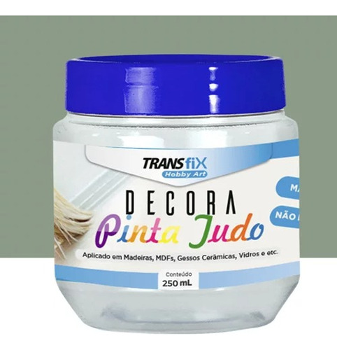 Tinta Pinta Tudo Para Decoração Artesanato Hobby Art - 250g Cor Verde-musgo