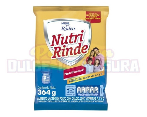 Leche El Rodeo Nutri Rinde X364 G