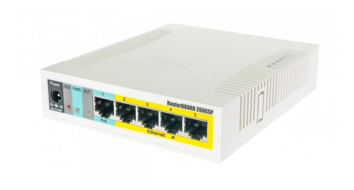 Conectividad Switch Router Mikrotik Rb260gsp 5-1000-(4-poe/9