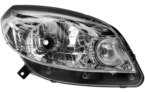 Optica Faro Renault Sandero Fondo Cromado 2011 2012 2013 