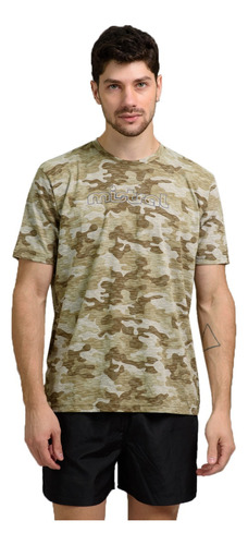 Remera Estampada Camuflada ALG-pol Moda Hombre Mistral 10118