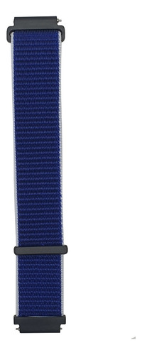 Pulseira Relógio Mormaii Life Azul Nylon 19 Mm Molife Sports Cor Azul/branco