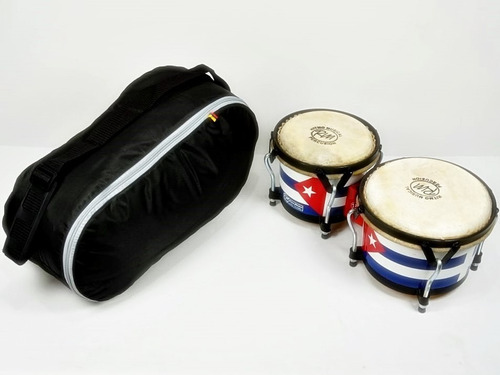 Bongo Pro. Cuero Acabado Cuba / Estuche Llave Envío Incluido
