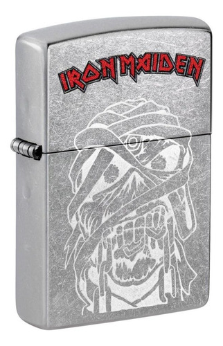 Isqueiro Zippo Iron Maiden Design Prateado Zp48667