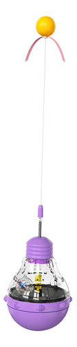 Vaso Para Gatos, Bola De Comida, Rompecabezas Violeta