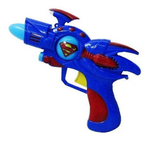 Pistola De Luz Superman Espacial Dc Sonido Juguete Infantil 