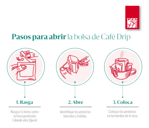 Café Drip Caribe Colombiano Juan Valdez Fuerte Forte 50g