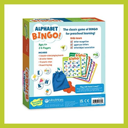 Bingo Del Alfabeto Del Reino Pacífico! Juego De Mesa Educat