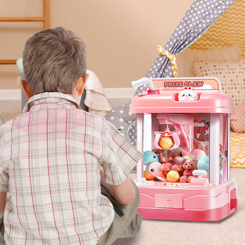 Juguete De Máquina De Garra Para Niños, De 60s Con Rosa