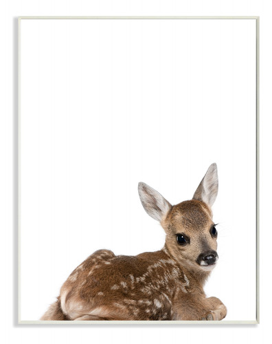 Stupell Home Dcor Baby Fawn Studio - Placa Decorativa Para P