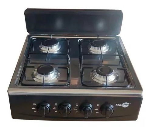 Cocina Encimera Gas 4 Quemadores Con Tapa Deluxe