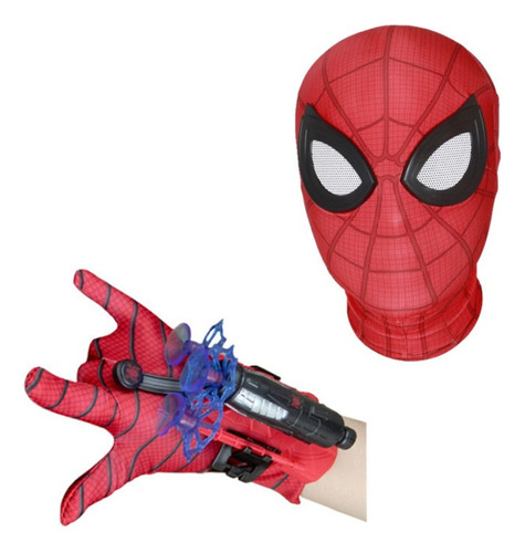 Spiderman Máscara Respirador Y Lanzador De Guantes Adultos N