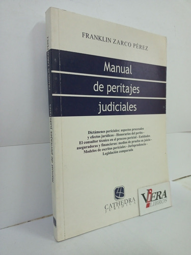 Manual De Peritajes Judiciales - Zarco Pérez 