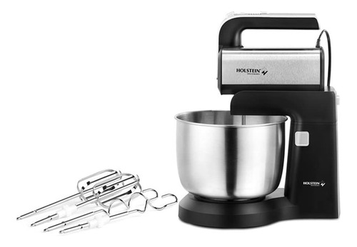 Batidora De Mano Y Soporte 5 Velocidades 250w, Luz Led Negro Frecuencia