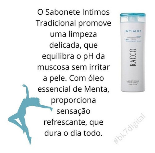 Kit Atacado Com 4 Sabonetes Intimo Racco O Mais Comprado Fragrância Menta Suave