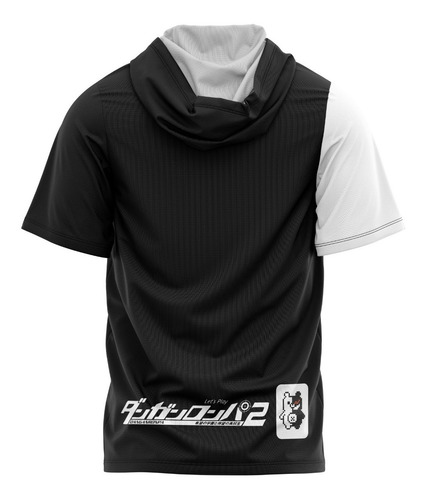 Imagem 2 de 2 de Camiseta Capuz Monokuma Anime Danganronpa Cosplay Manga