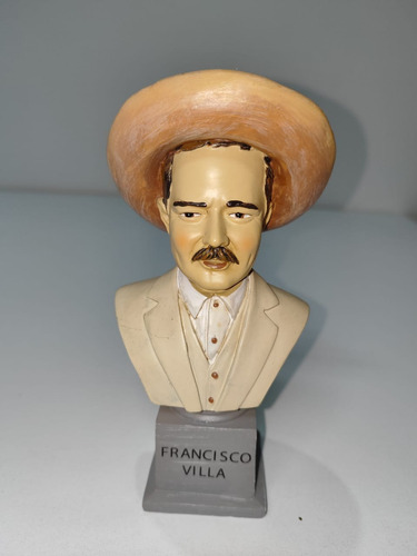 Busto Raro De Francisco Villa Hecho De Resina