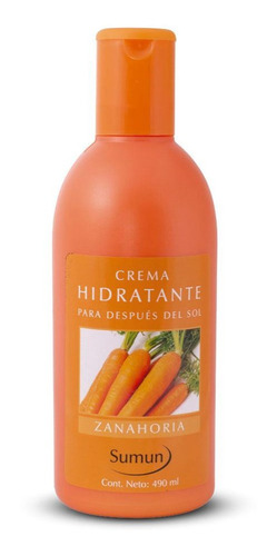 Sumun Crema Hidratante Post Solar Zanahoria 490 Ml