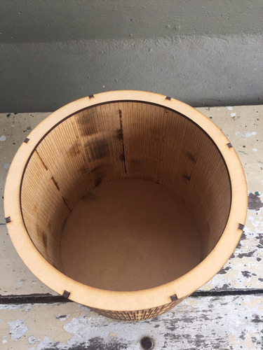 Caja Circular 20x6 Fibrofacil Mdf