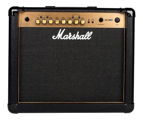 Amplificador Marshall MG Gold MG30GFX Transistor para guitarra de 30W color negro/oro 127V